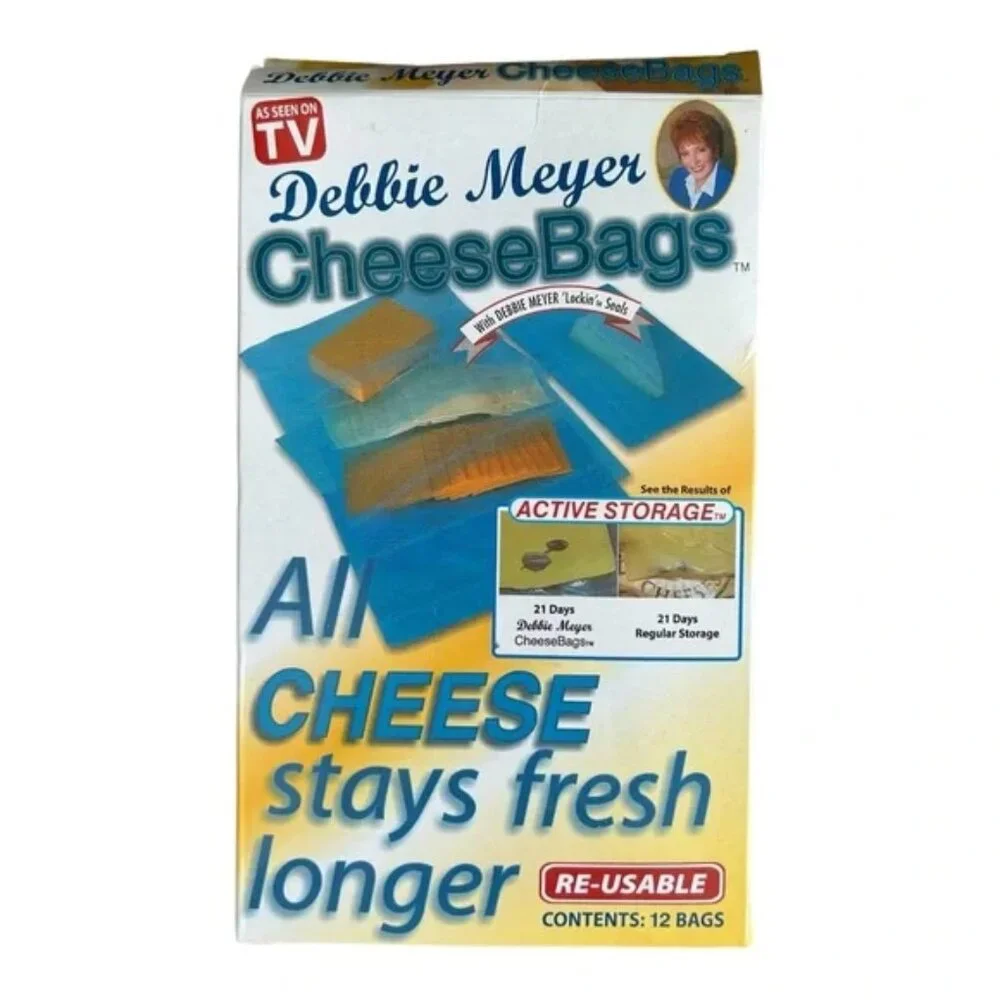NEW Debbie Meyer Red COLD CUTS BAGS BLUE CHEESE BAGS HTF Reusable 12 in Each